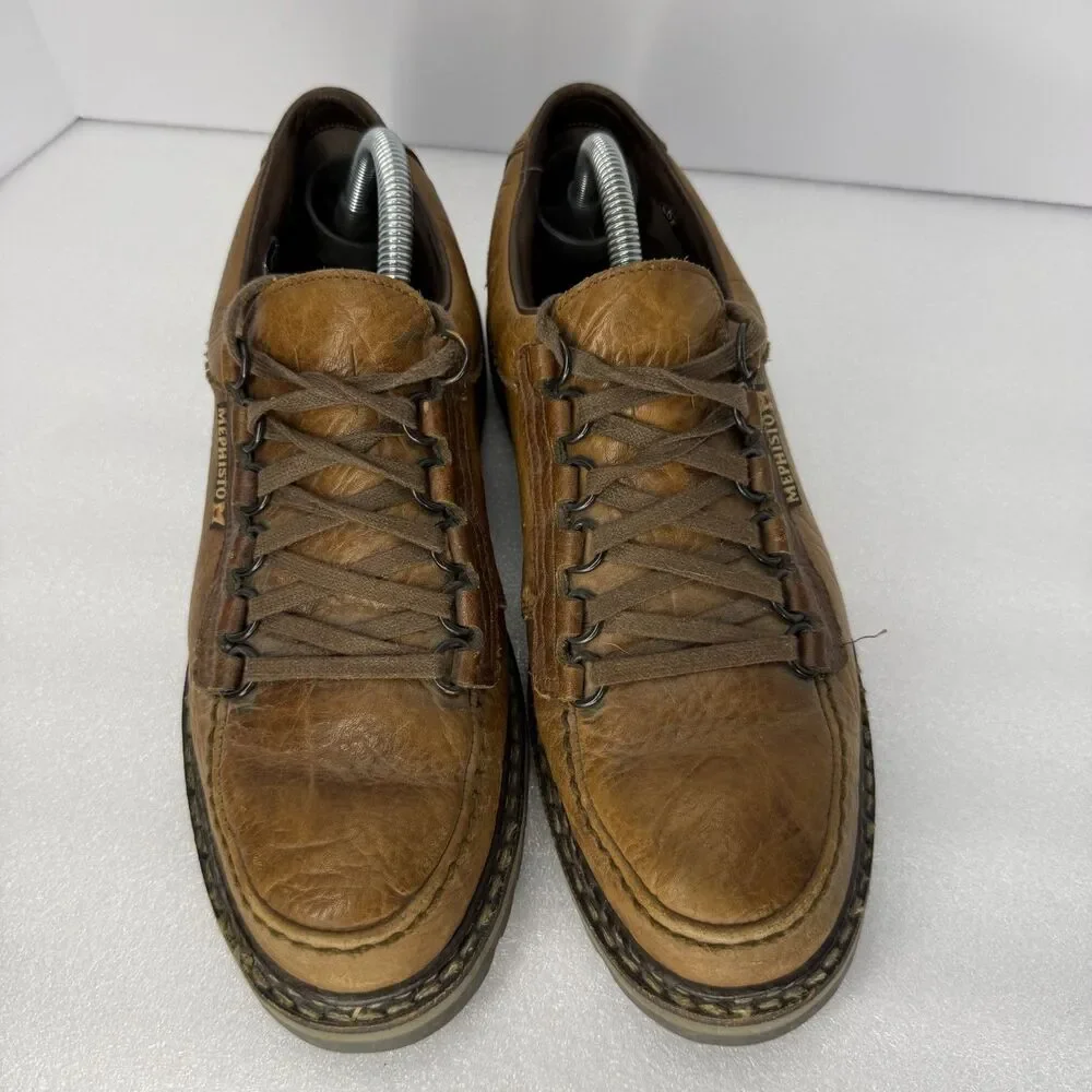 Mephisto Sherpa Shoes Mens 9 US Leather Oxford Sneakers Air Relax Norwegian Welt